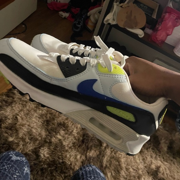 Nike White and Blue Women's Sneakers - Picture 3 of 3